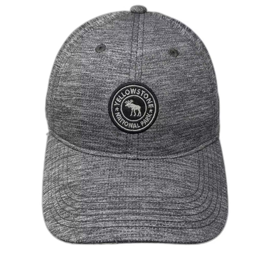 Legacy Athletic Yellowstone National Park Gray Hat Baseball Cap Moose Patch OS